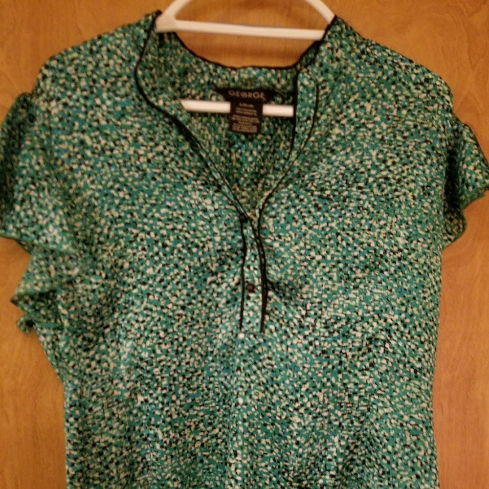 BEAUTIFUL Japanese collar,   satin blouse
